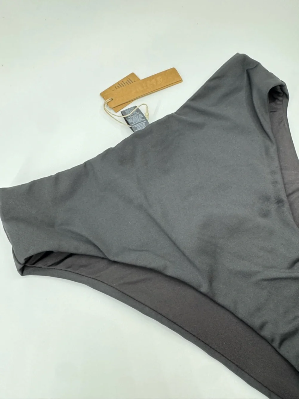 SKIMS Black High-Cut Bikini Bottom